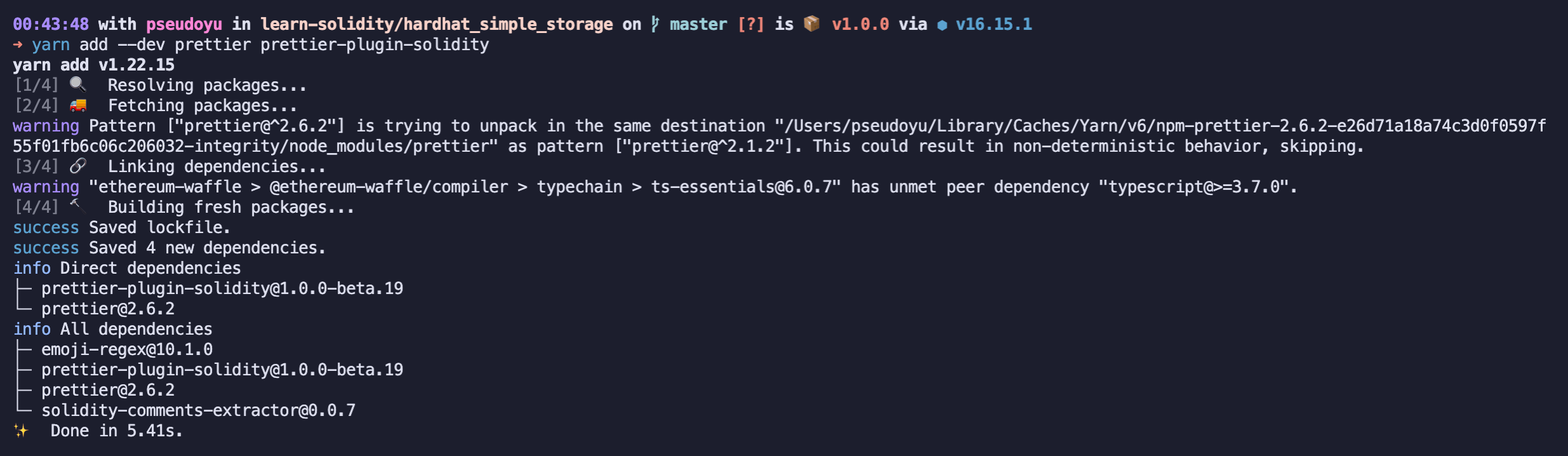 yarn_add_prettier_plugin